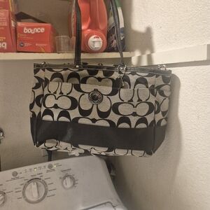 Coach Blackvand Grey Diaper Bag